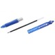  Penna Cancellabile Acroball Plastic Brgreen Punta 1mm Confezione 10 Penne Colore Blu