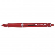  Penna Cancellabile Acroball Plastic Brgreen Punta 1mm Confezione 10 Penne Colore Rosso