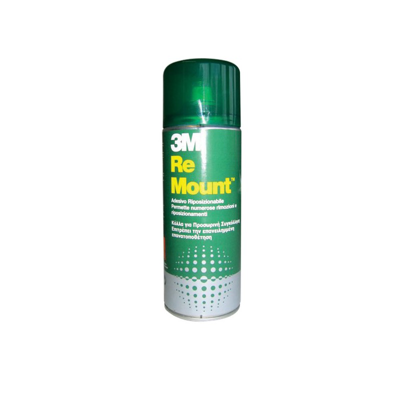 La colla spray Re Mount di 3M è un adesivo spray removibile