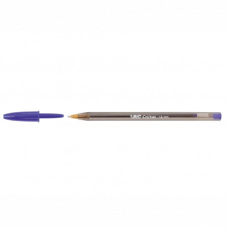 Penna Bic Cristal Large Original Punta 1,6 mm. Confezione 50 Penne Colore Blu