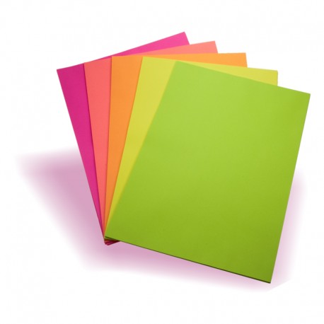 Carta colorata fluo wiler 80 grammi scatola 100 fogli