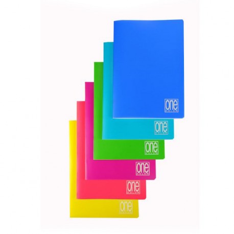 Quaderno in PPL A4 - spirale laterale - 4 fori - 100 ff - 4 colori interni  - ANS
