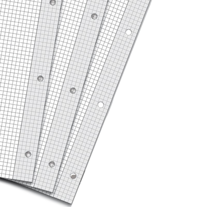 Ricambi con fascia di rinforzo in carta, per evitare strappature