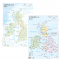 Cartina Inghilterra Politico-Fisico - Belletti BS31P