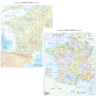 Cartina Francia Politico-Fisico - Belletti BS29P