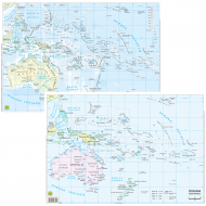 Cartina Oceania Politico-Fisico - Belletti BS08P