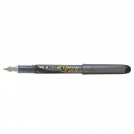 Penna Stilografica V Pen Silver Punta Media  Nero Usa e Getta - Pilot 5080