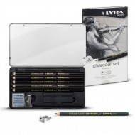 Lyra Set Disegno Charcoal matite e stickcarboncino per schizzo di alta qualità. L2051112