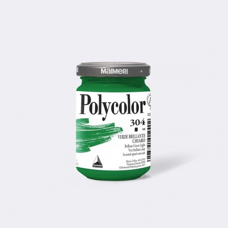 Polycolor Verde Brillante Chiaro Colori Vinilici Fini - Maimeri 1220304