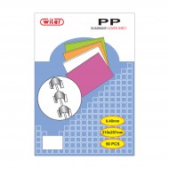 Copertine in PP Trasparente Colore Giallo per Rilegare - spessore mm.0,4 - CT04PPG