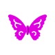Fustella silhouette con effetto rilievo 32mm forma farfalla - Wiler CPES307