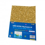 Carta Glitter 10 Fogli Oro - Wiler GLP10C02