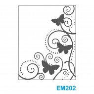 Cartella effetto rilievo 2D Forma Farfalle - Wiler EM202