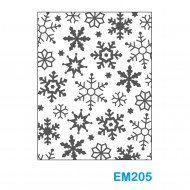 Cartella effetto rilievo 2D Forma Fiocchi di neve - Wiler EM205