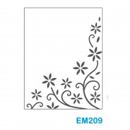 Cartella effetto rilievo 2D Forma Decoro floreale - Wiler EM209