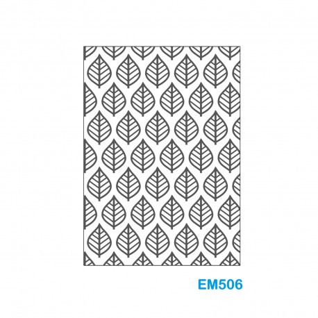 Cartella effetto rilievo 2D Forma Foglie - Wiler EM506