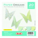 Carta per Origami 150X150mm 80 gsm Stampata doppio lato - Wiler OP15D