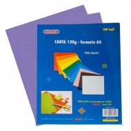 Carta Colorata Viola 120g Formato A4 100 fogli - Wiler CP120C010