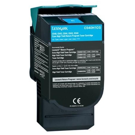 Toner Compatibile con LEXMARK C540 Ciano 2K